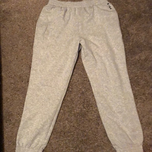 Pink Brand Grey Campus Joggers 